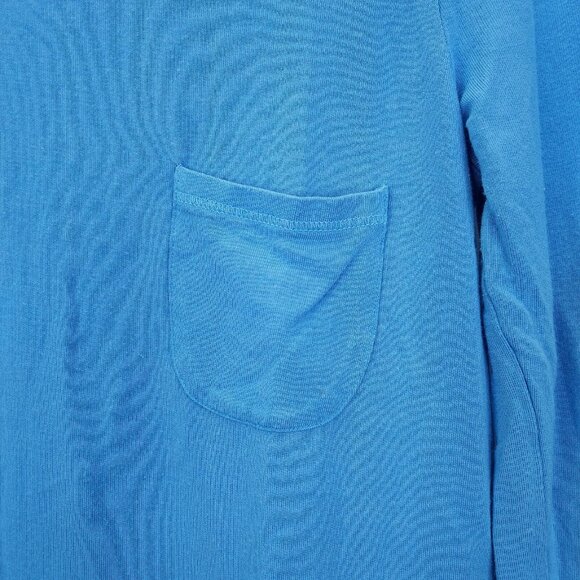 Lilly Pulitzer Kerah Lounge Tee Women's XS Teal Blue Luxletic Long Sleeve Shirt - Picture 2 of 13